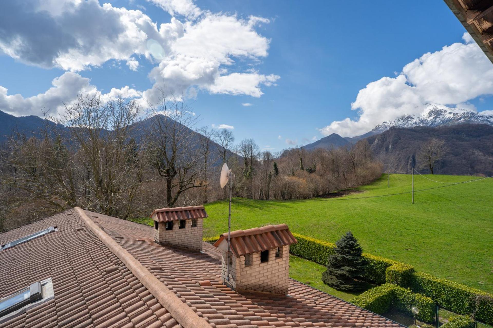Mountain Lodging With Fireplace And Mountain View Barzio Exteriér fotografie