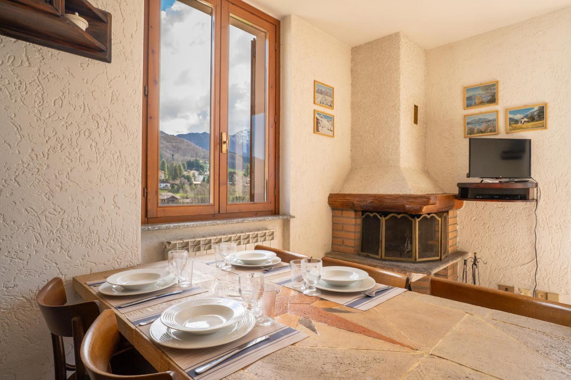 Mountain Lodging With Fireplace And Mountain View Barzio Exteriér fotografie